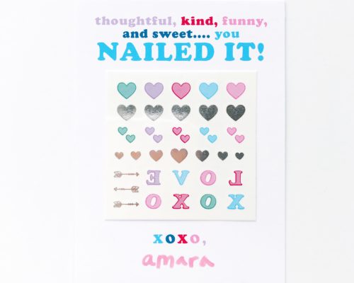 YOU NAILED IT VALENTINES – FREE PRINTABLE